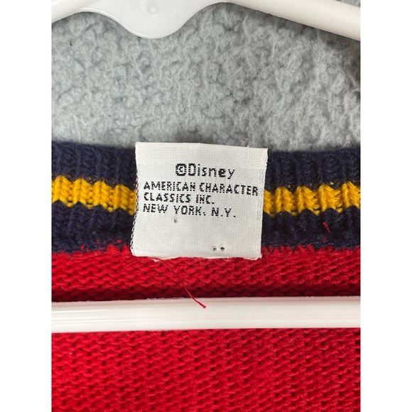 Vintage Mickey & Co Youth Cardigan Front Button Knit Sweater Mickey And Minnie - Picture 13 of 13